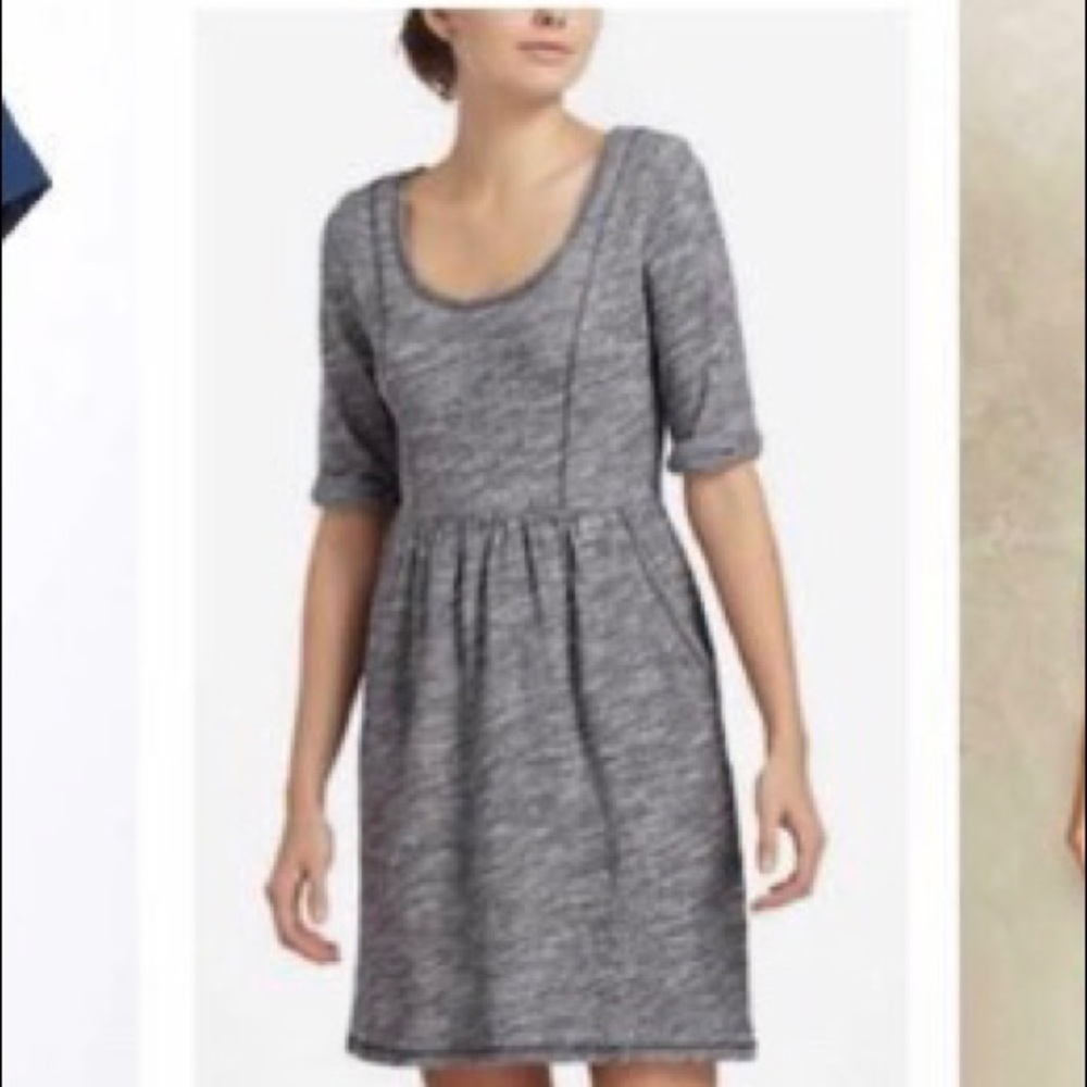 Anthropologie Saturday Sunday Navy/White Dress